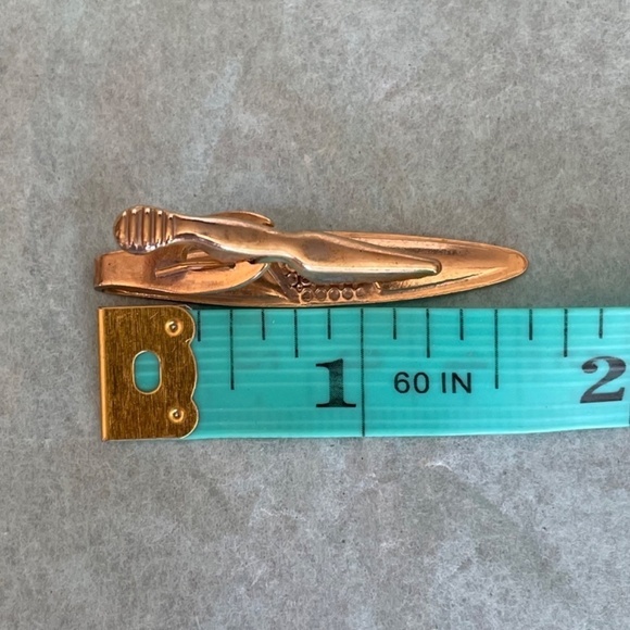 VTG  Cuff Links Tie Bar Goldtone Coloring  Art Nouveau - Picture 10 of 11